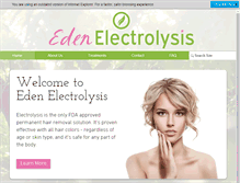 Tablet Screenshot of edenelectrolysis.com